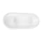Aqua Eden Clawfoot Bathtubs, 66.94 L, 30.69 W, White/Polished Chrome, Cast Iron VCTND673122ZB1 - alternate 6